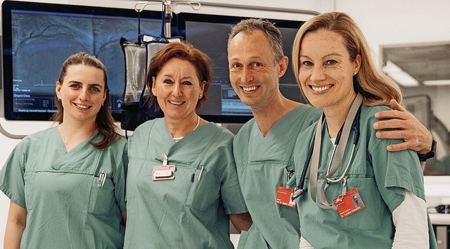 Mirije Ademi Luma, Doris Mhrle, Chefa...atheterlabor des Klinikums Hochrhein.   | Foto: Klinikum Hochrhein