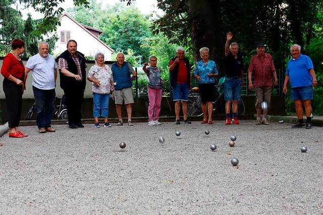 Ein Sport an der frischen Luft, der au...ieler im  Bad Krozinger Templer-Garten  | Foto: Susanne Mller