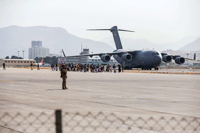 Der Kabuler Flughafen am 21.08.2021  | Foto: U.S. Marines (dpa)