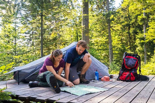 Wo das Zelten im Wald erlaubt ist: Trekkingcamp im Naturpark Sdschwarzwald  | Foto: Sebastian Schrder-Esch
