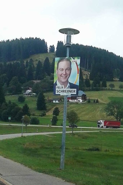 Die CDU hält sich beim Plakatieren nicht an die Fristen der Kommune Feldberg.  | Foto: Hans-Jochen Köpper