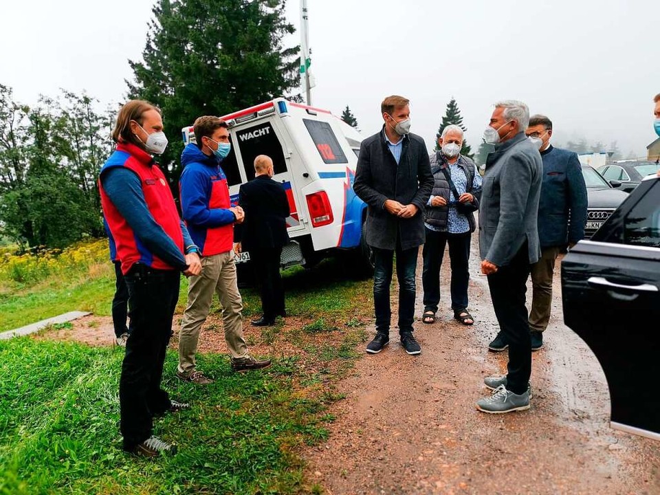 Besuch von Innenminister Thomas Strobl auf dem Kandel  | Foto: Patrik Müller