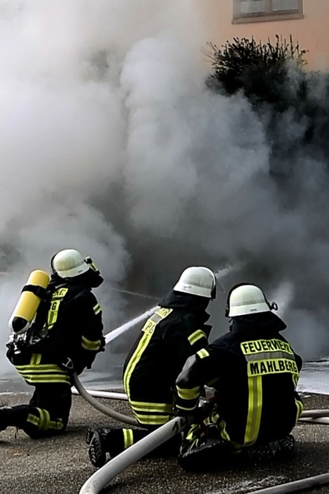 Die Feuerwehr konnte den Brand löschen.  | Foto: Wolfgang Künstle
