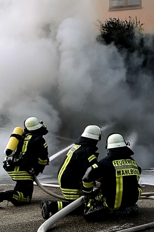 Die Feuerwehr konnte den Brand lschen.  | Foto: Wolfgang Knstle