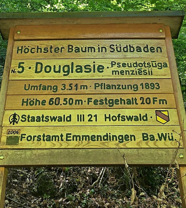 Hinweisschild im Hofswald  | Foto: privat