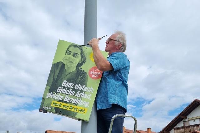 Vom Idealismus getrieben: Unterwegs mit Wahlplakatierern in Neustadt