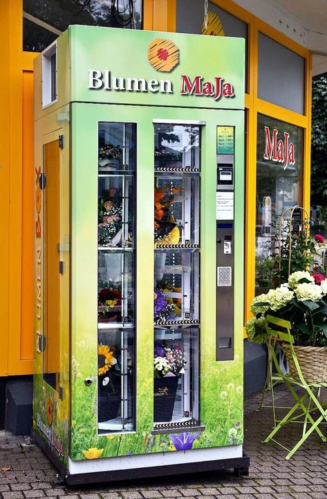 Der Blumen-Automat steht am Friedrich-Ebert-Platz.  | Foto: Thomas Kunz