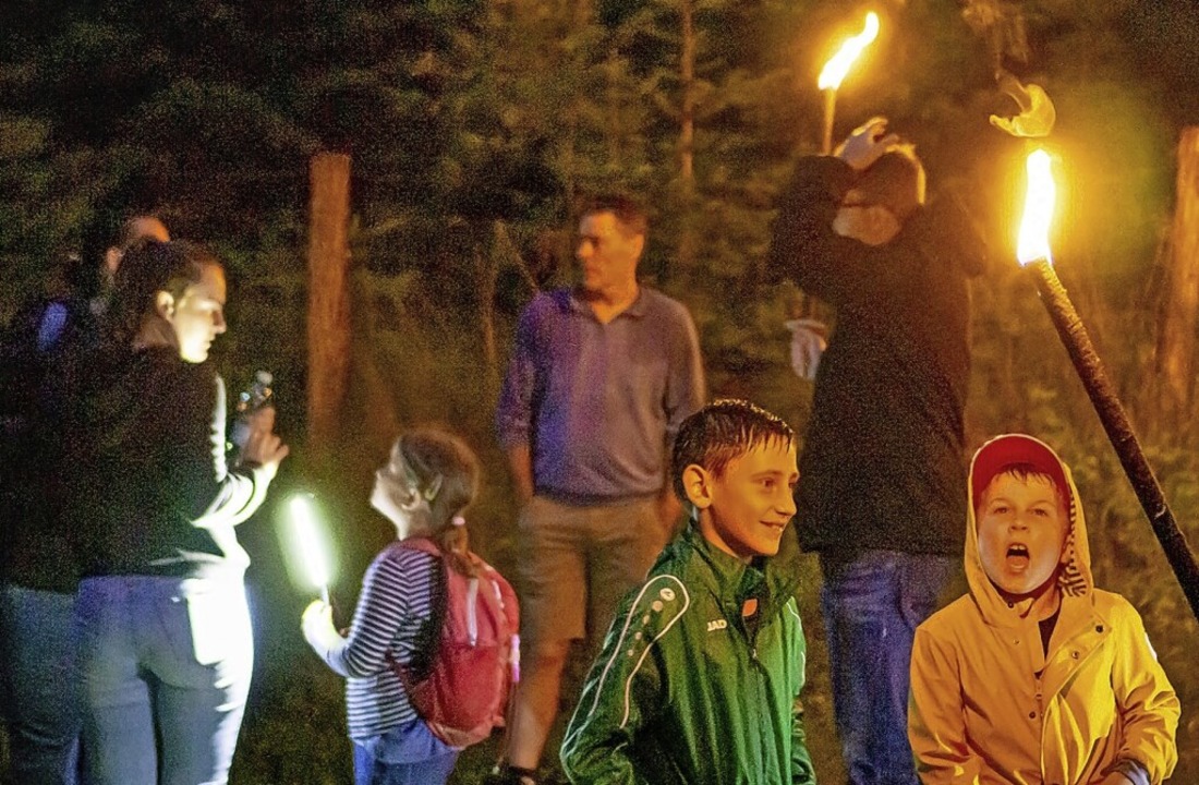 Hausener Kinder waren mit dem CDU-Ortsverein auf Nachtwanderung.  | Foto: CDU