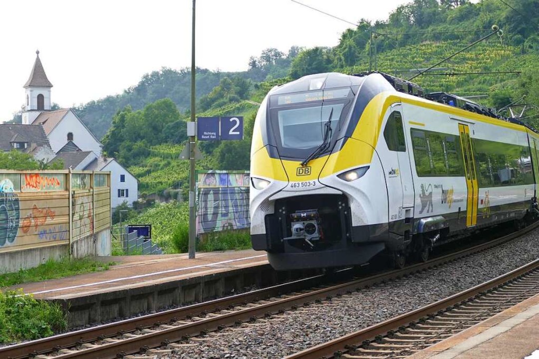 Sind die Mireo-Züge zu  Hauptverkehrsz...kems und Rheinweiler nicht aussteigen.  | Foto: Victoria Langelott
