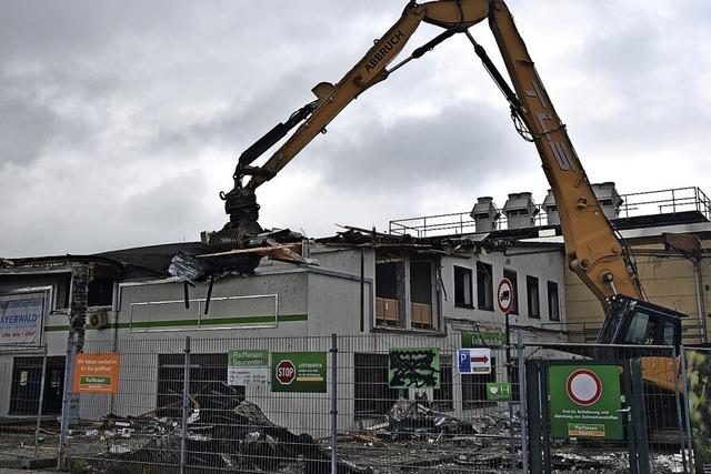 Der Raiffeisen-Markt in Kirchzarten wird abgerissen