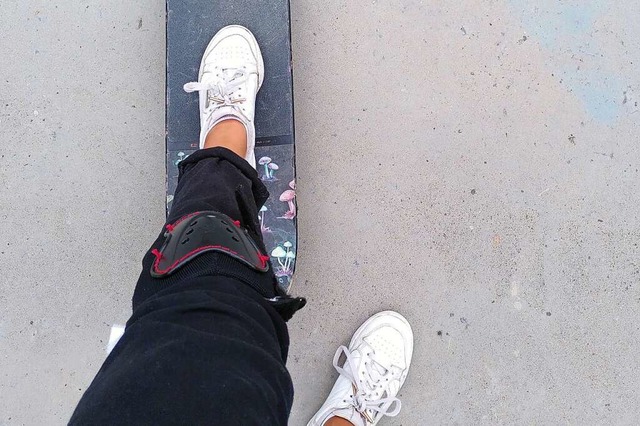 Ab aufs Brett! fudder-Autorin Anna Castro Ksel hat das Skaten fr sich entdeckt  | Foto: Anna Castro Ksel
