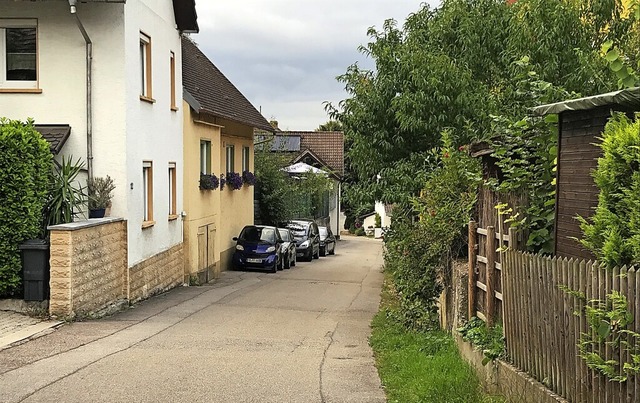 Hier im alten Dorfkern von Schliengen ...ellplatzsatzung fr die Gemeinde her.   | Foto: Jutta Schtz