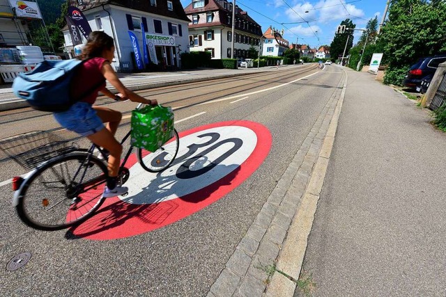 Vorrang fr den Radverkehr  | Foto: Ingo Schneider