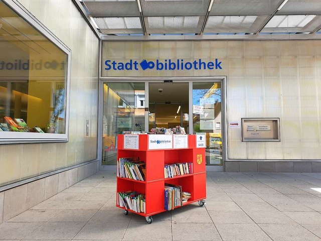 In der Rheinfelder Stadtbibliothek gibt es einen Wasserschaden.  | Foto: Silvia Wamer/Stadt Rheinfelden