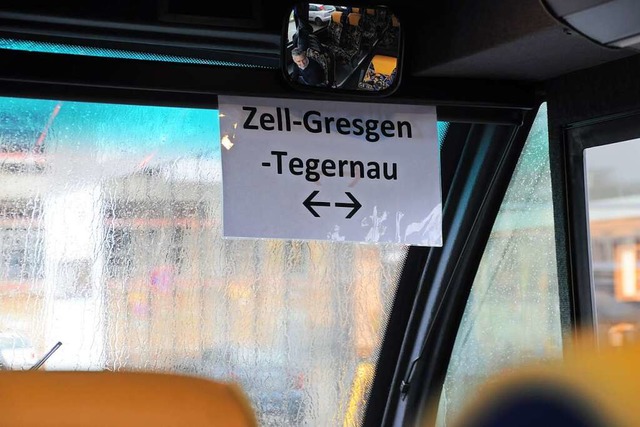 Die Buslinie 9002 verbindet seit Dezember 2017 Zell mit Tegernau und Gersbach.  | Foto: Nicolai Kapitz