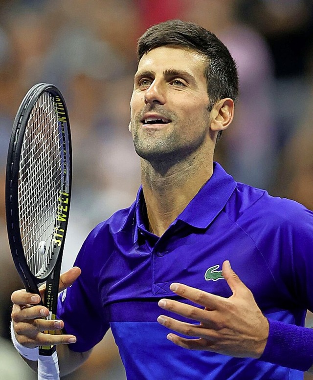 Novak Djokovic im Match gegen Tallon Griekspoor bei den US Open  | Foto: MATTHEW STOCKMAN (AFP)