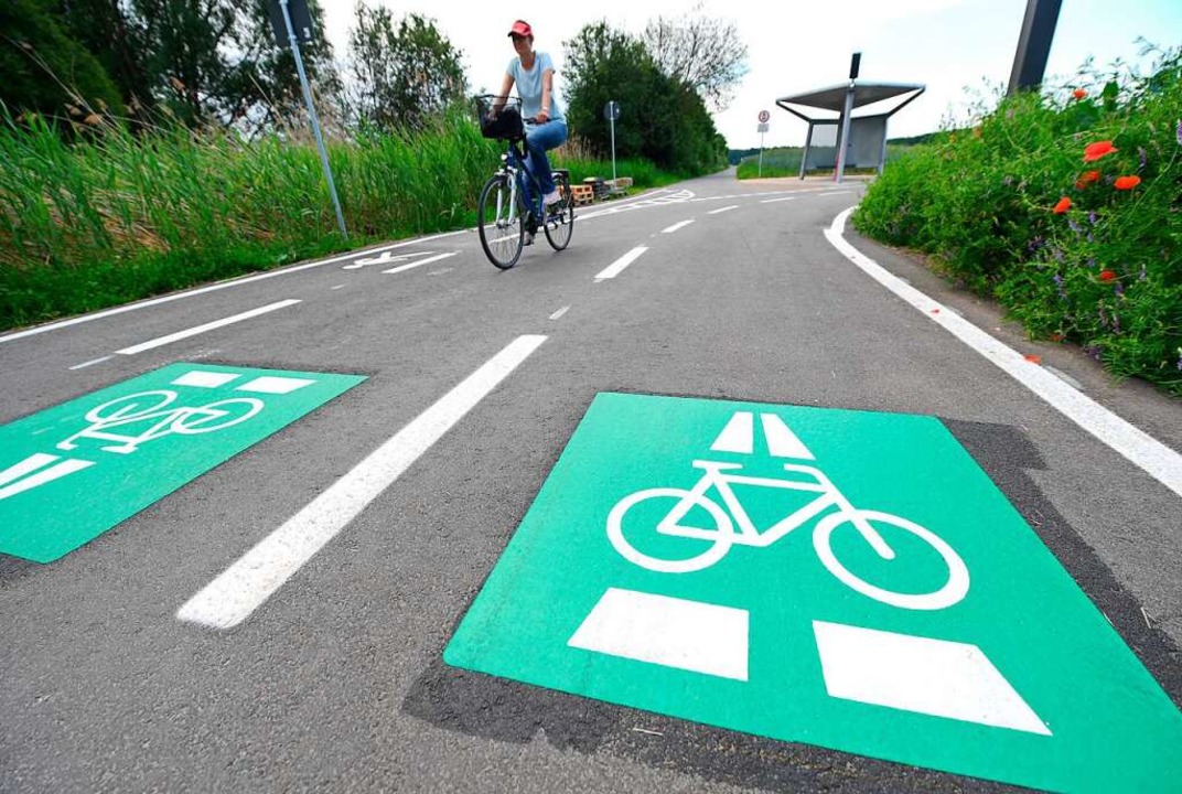 Bereits 2019 wurde dieser Radschnellweg bei Darmstadt eingeweiht.  | Foto: Arne Dedert