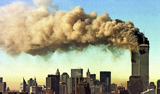 Am 11. September 2001 schlugen zwei Fl...ie Trme des World Trade Centers ein .  | Foto: ---