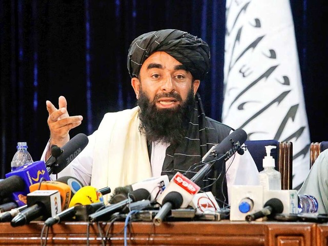 Taliban-Sprecher Sabihullah Mudschahid  | Foto: - (dpa)