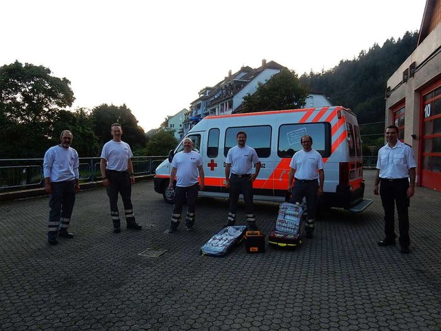 Notfallausrstung und Einsatzfahrzeug sind in Waldkirch startbereit.  | Foto: Kurt Meier