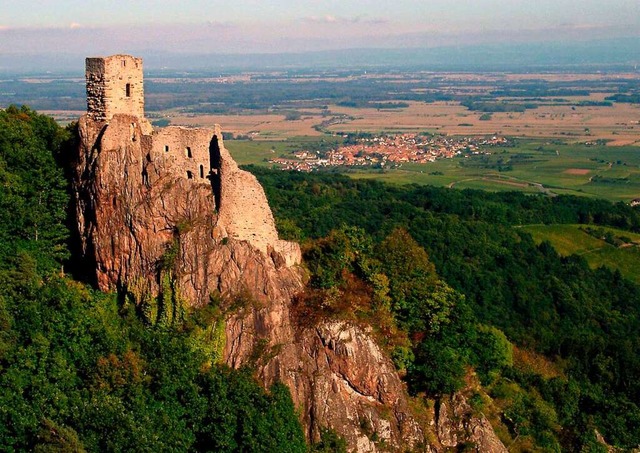 Die Ulrichsburg bei Ribeauvill im Elsass  | Foto: BTT