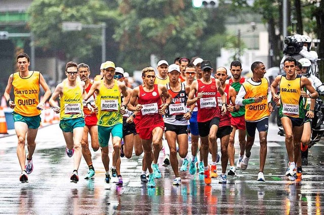 Marathonathleten in Tokio, 2020  | Foto: CHARLY TRIBALLEAU (AFP)