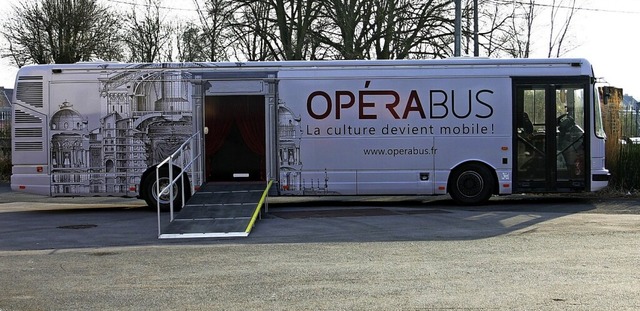 In diesem Bus ist das Barockensemble Harmonia Sacra zu erleben.  | Foto: Didier Crasnault / Art'Rhena