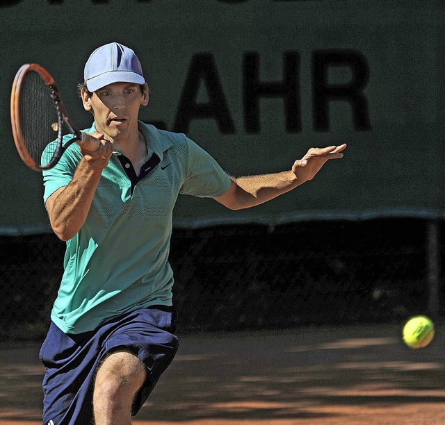 Mit 7:5, 6:1 behielt Bezirksligaspiele...e  die Oberhand gegen Anthony Holfeld.  | Foto: Pressebro Schaller