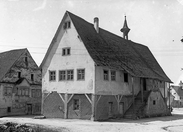 Fast 270 Jahre prgte die Markthalle d...urde das Gebude dann aber abgerissen.  | Foto: Glasnegative Wilhelm Kratt (1869-1949)...rlsruhe Findbuch 498-1 Nr. 8340 Bild 1