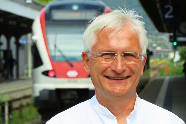 Gerhard Zickenheiner hlt den S-Bahn-H...entralklinikum schon 2025 fr mglich.  | Foto: Peter Gerigk
