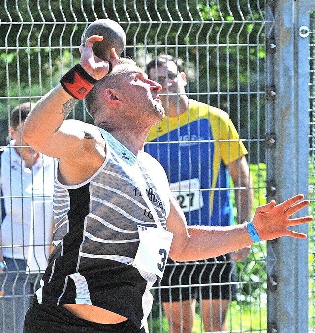 Maik Arendt holte sich seinen ersten Kugelsto-Titel.  | Foto: Ottmar Heiler