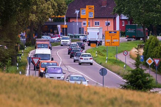 Die Bundesstrae zwischen Kippenheim und Altdorf wird saniert.  | Foto: Sandra Decoux-Kone