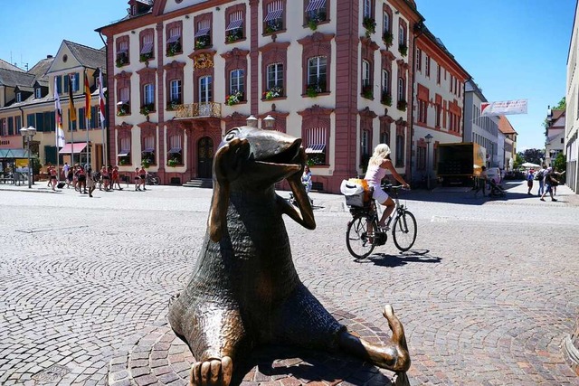 Der Rathausplatz in Offenburg  | Foto: Ralf Burgmaier