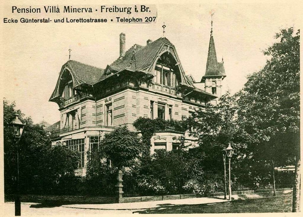 Die erste Pension Minerva hatte sich a...sche Ansicht stammt aus dem Jahr 1907.  | Foto: Archiv Manfred Gallo