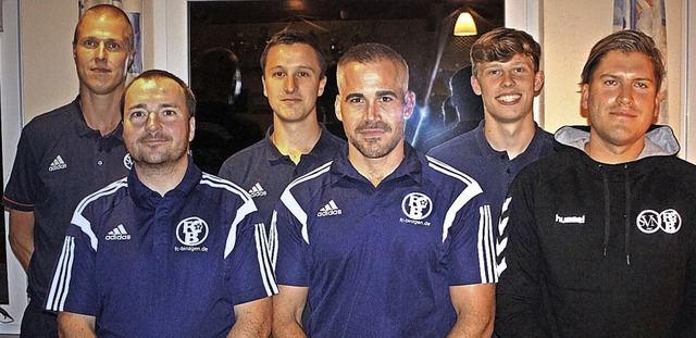 Bei der Hauptversammlung des FC Binzge...r, Lukas Kollnberger und Frank Christl  | Foto: Reinhard Herbrig