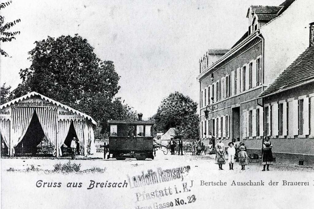Die Brauerei Bercher in der Kupfertors...sa eine  Mini-Dampflok, Baujahr 1877.  | Foto: Matthias Lentz