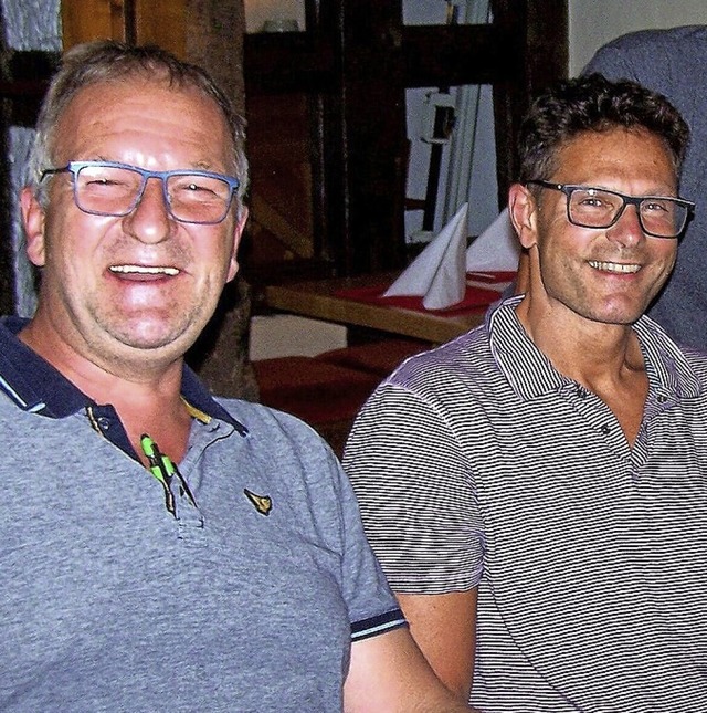 Der neue Zunftvogt Jochen Herkommer (rechts) und Vize Paul Flamm.  | Foto: Hans Sigmund
