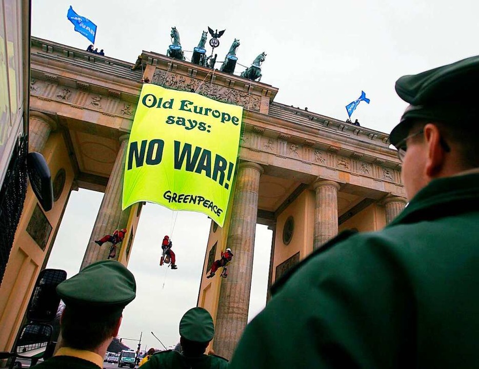 Proteste am Brandenburger Tor 2003...  | Foto: Miguel_Villagran