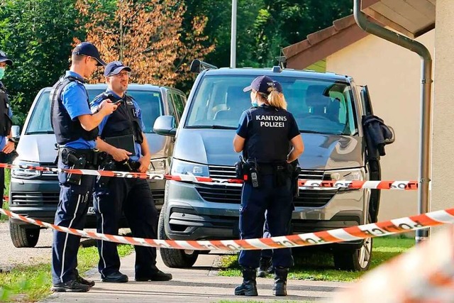 An der Grubenstrae in Frick ermittelt die Kantonspolizei.  | Foto: Dennis Kalt