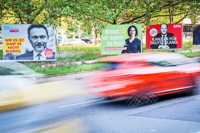Im Bundestagswahlkampf versprechen Par...Bundeslndern und nicht im Bund liegt.  | Foto: Kay Nietfeld (dpa)