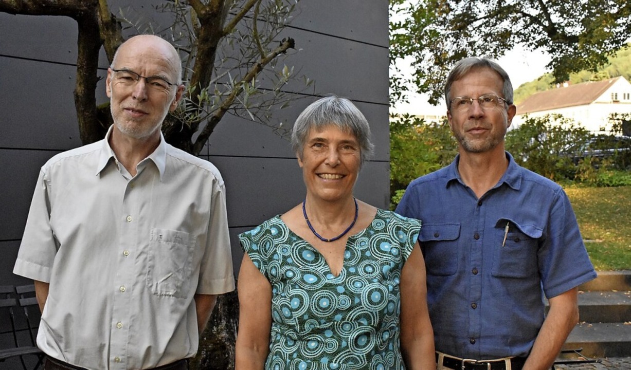 Hartmut Schäfer (von links), Anette Ma... über sozial-ökologische Geldanlagen.   | Foto: Thomas Loisl Mink