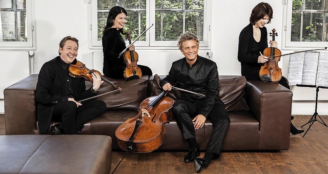 Das Minguet Quartett (Bild) wird zusam...n Alt-Weil und Grenzach zu hren sein.  | Foto: Frank Rossbach