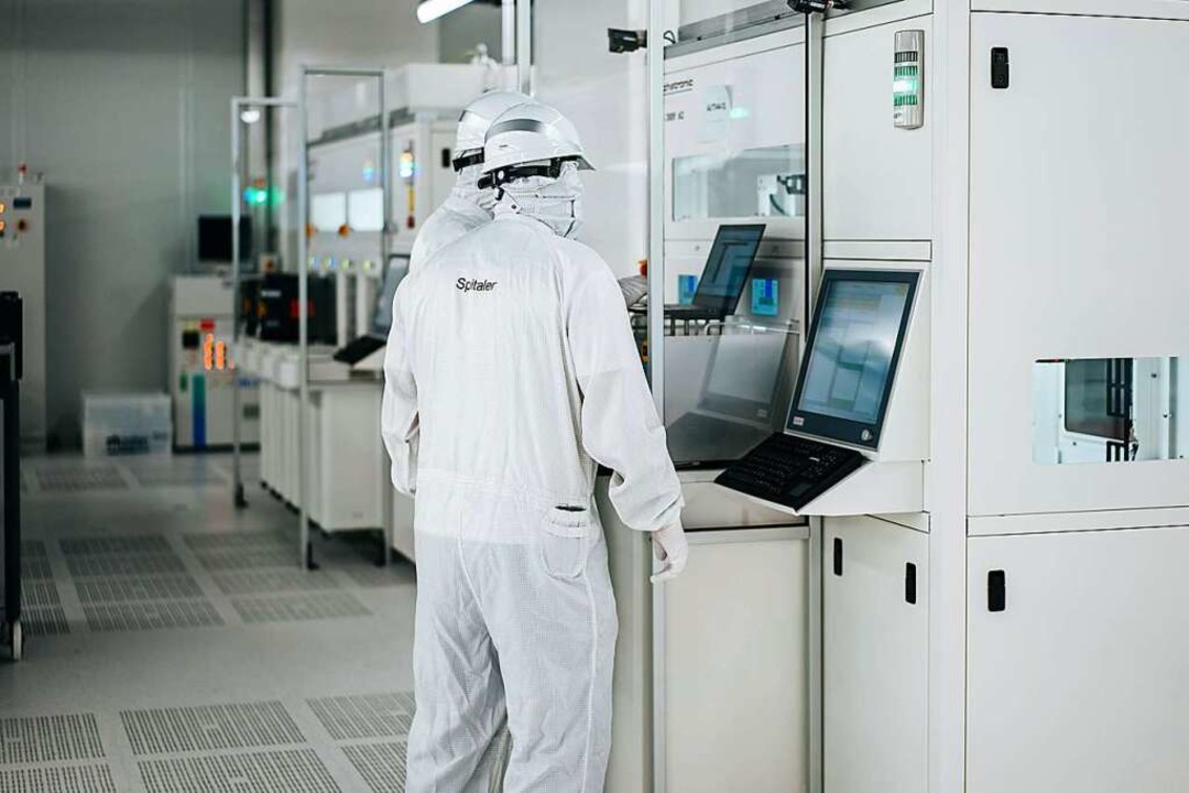 Reinraum in der neuen Chipfabrik von Infineon  | Foto: - (dpa)