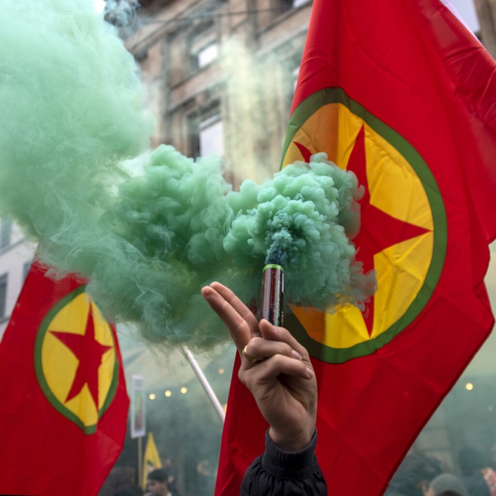 Kurden-Proteste in Basel  | Foto: Georgios Kefalas (dpa)