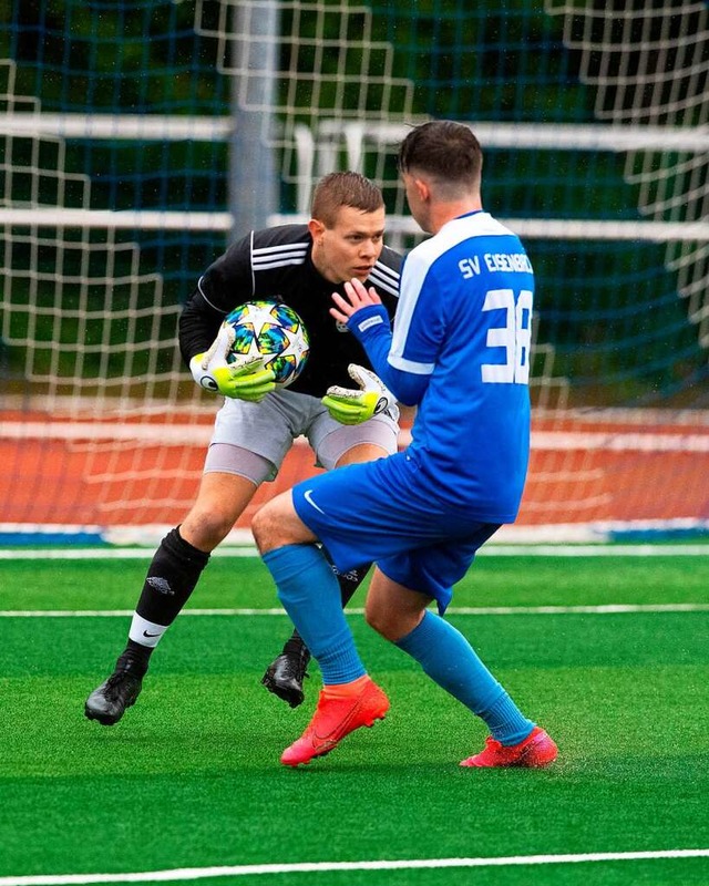 Rckhalt: Hinterzartens Torhter Mirco Steiert   | Foto: Wolfgang Scheu