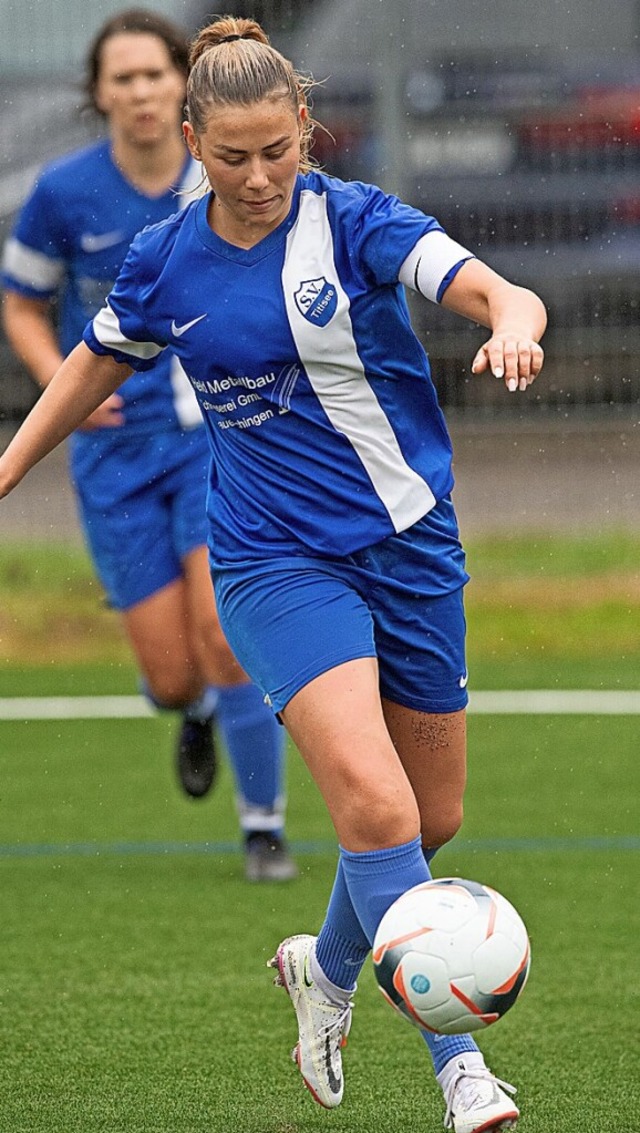 Die Titiseerin Lotta Kleiser erzielte ...reffer zum 2:3 gegen die SG Marbach.    | Foto: Wolfgang Scheu