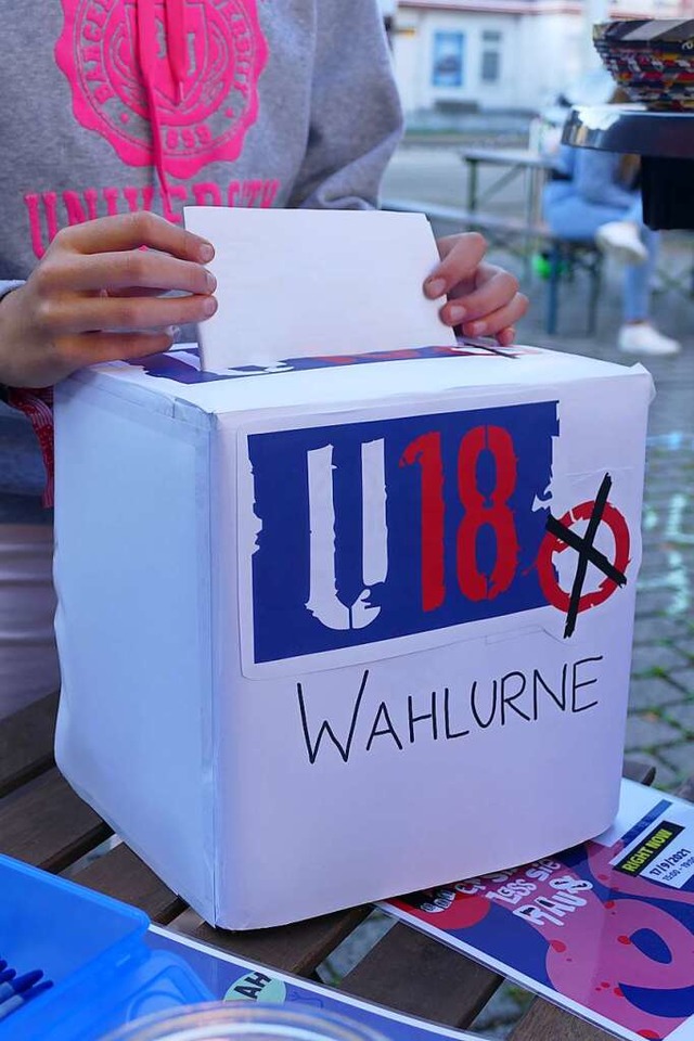 Rund 30 Kinder und Jugendliche stimmten bei der U18-Wahl ab.  | Foto: Annika Sindlinger