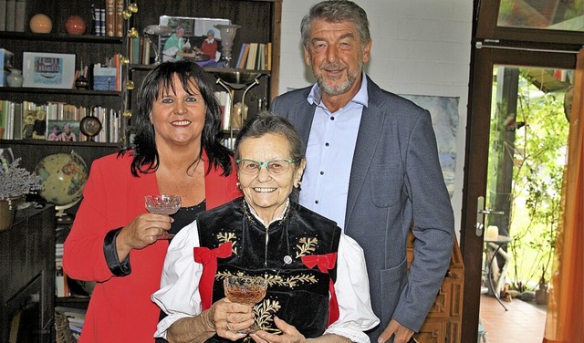 Die 88-jhrige Erika Buhr aus Todtmoos...omas Fechtig aus hlingen-Birkendorf.   | Foto: Andreas Bhm
