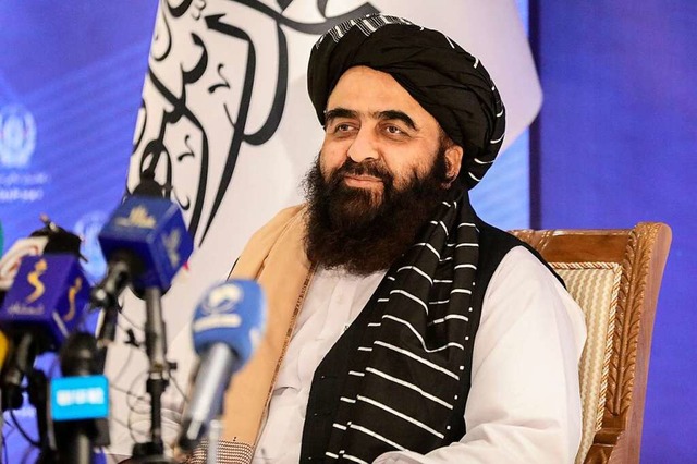 Amir Chan Motaki, Auenminister des neuen Kabinetts der Talibans,  | Foto: Muhammad Farooq (dpa)