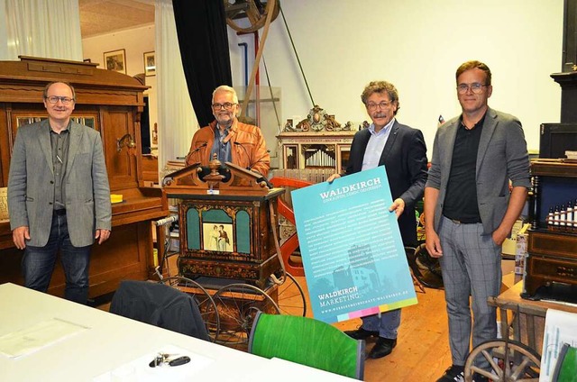 Das Fhrungsquartett der Werbegemeinsc...itten Vorstand Thilo Haas (von links).  | Foto: Nikolaus Bayer
